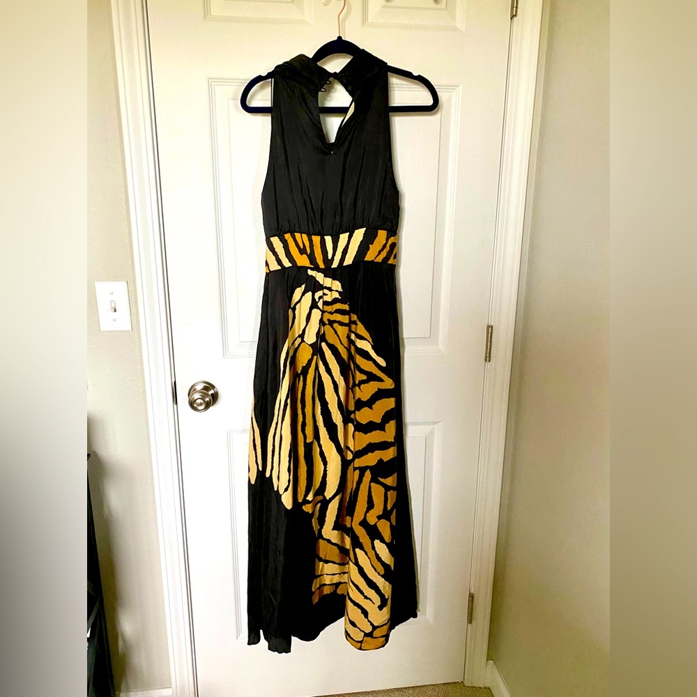 Classy silky soft haltered spring long dress…
